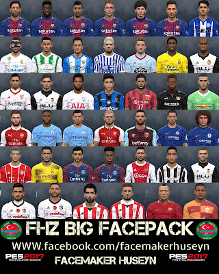 PES 2017 FHZ Big Facepack by Facemaker Huseyn