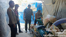 Polsek Krangkeng Melakukan Pengecekan dan Verifikasi Barang Bantuan Pompanisasi Untuk Kelompok Tani