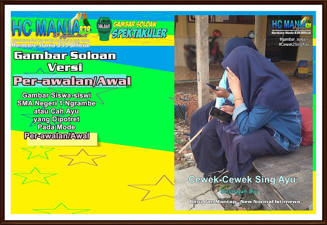 Gambar Soloan Spektakuler Versi Per-awalan - Gambar Siswa-siswi SMA Negeri 1 Ngrambe Cover Biru PAB 10