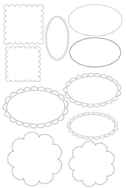 Templates for Labels or Toppers.