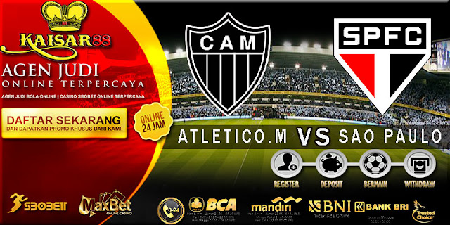 PREDIKSI TEBAK SKOR JITU ATLETICO MINEIRO VS SAO PAULO 6 SEPTEMBER 2018