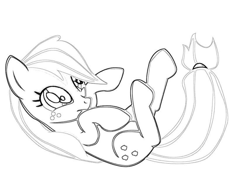 #41 My Little Pony Applejack Coloring Page