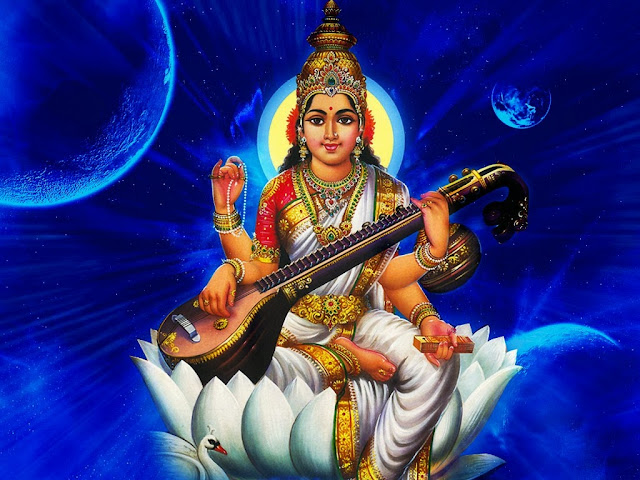 Goddess Saraswati Mata HD Wallpapers for Vasant Panchami Download