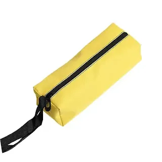 Made from high quality cloth, the tool bag pouch is durable with zipper, organize plumber electrician, storage small parts hown - store