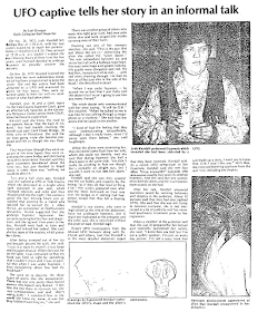 UFO Captive Tells Her Story - The Daily Collegian (Fresno, CA) 11-6-1979