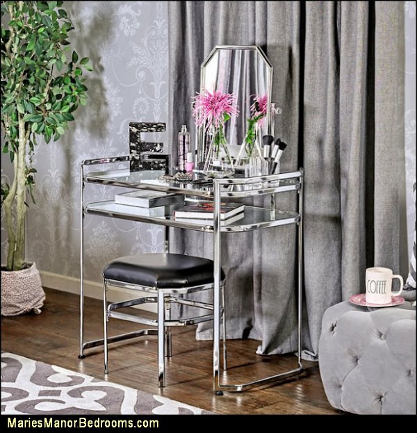 Glam bedroom mirrored furniture diva style bedroom glam fashion