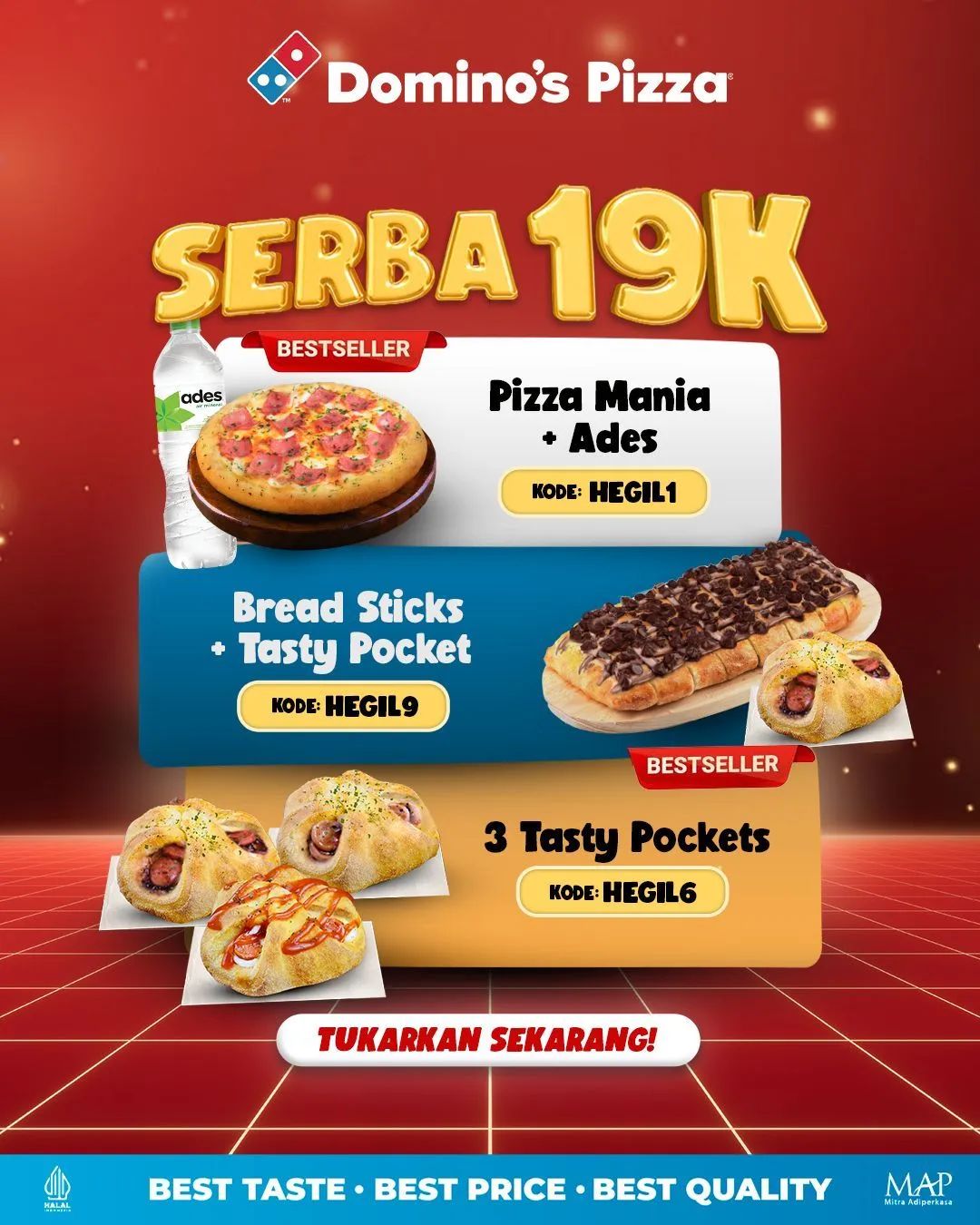 DOMINO’S PIZZA PROMO HEMAT GILA – BELI MENU PAVORIT HARGA SERBA RP. 19K