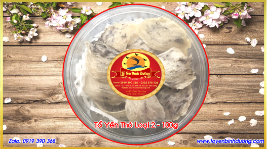 Tổ Yến Thô Còn Lông Trọng Lượng 100g Loại 2