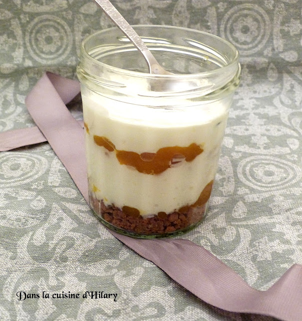 Cheesecake in a jar mangue passion