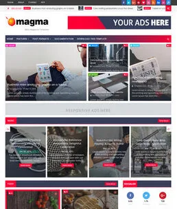 Magma News Responsive Blogger Template Magma News Responsive Blogger Template