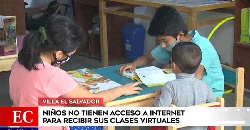 Niños no tienen acceso a internet para recibir clases virtuales en Villa El Salvador