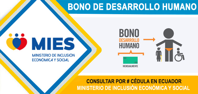 Consultar Bono de Desarrollo Humano por Cédula 2024 MIES Ecuador