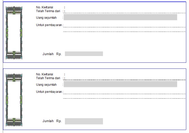 Arwiesmart Blog S Contoh Form Kwitansi Microsoft Excel