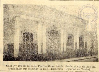 Local de la Sud Dirección Regional de Trabajo en  1961