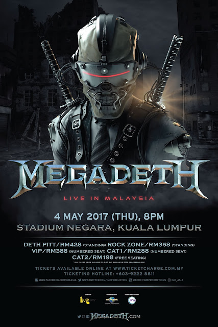 [Concert] MEGADETH LIVE IN MALAYSIA 2017 @ Stadium Negara