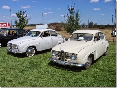 IMG_8091 1967 Saab 96s at Antique Powerland in Brooks, Oregon on August 4, 2007
