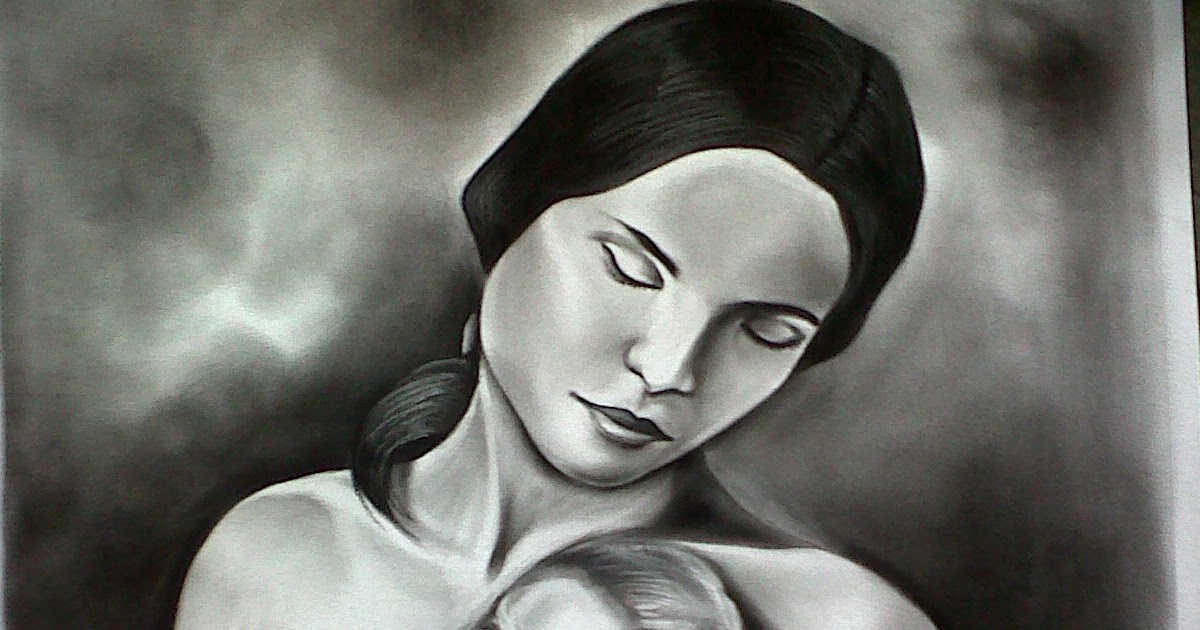  Hitam  Putih  Art Lukisan  Hitam  Putih  Wanita dan Payudara