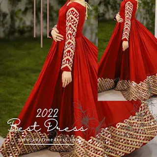 Red Fancy Dress Frock 2022