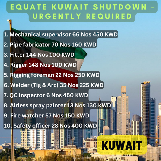 Equate Kuwait shutdown - Urgently required