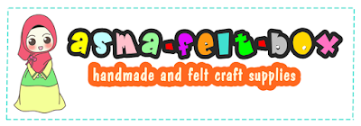 projek DIY, handmade and craft supplies, asma-felt-box, alatan craft, alatan projek DIY