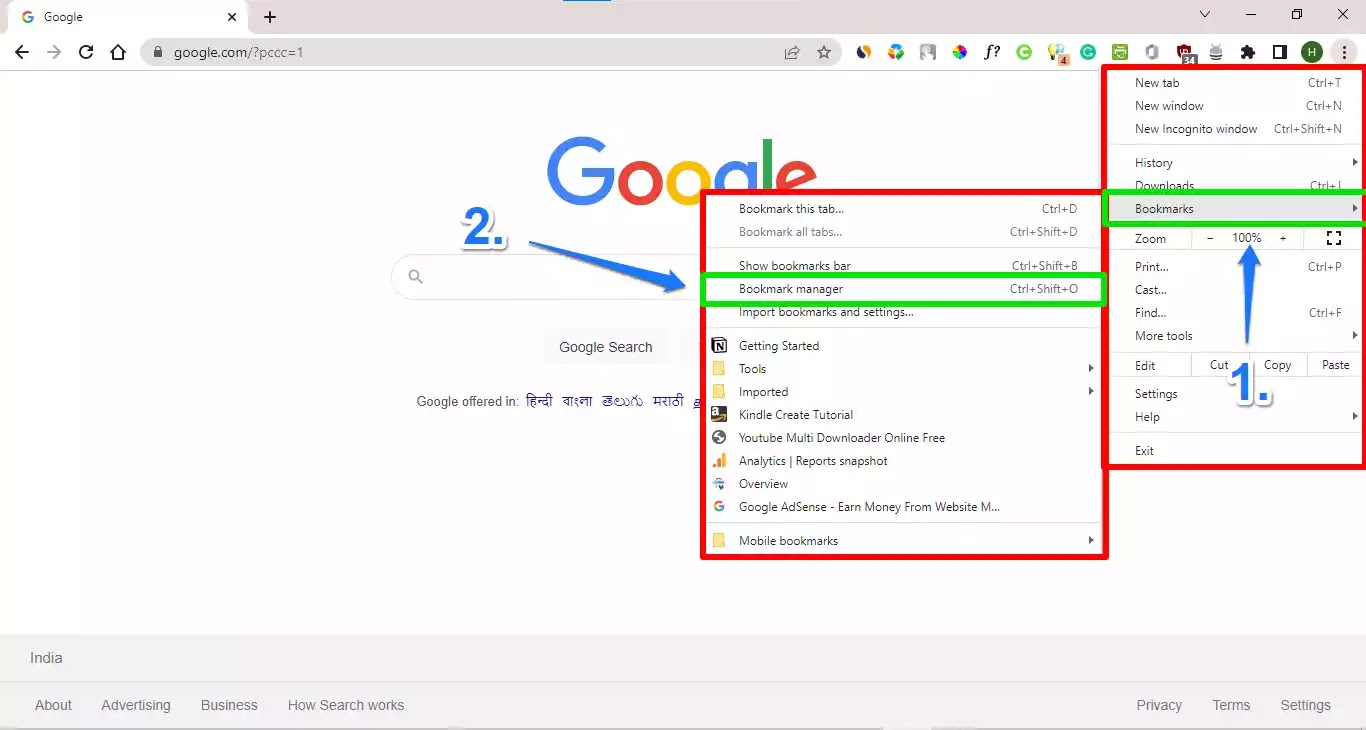 How to Import and Export bookmarks in HTML format for Free