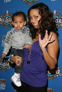 Kiyan and Mama Lala at the All-Star Game