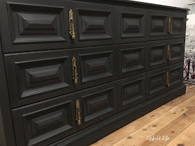 black painted drawers by lilyfield life