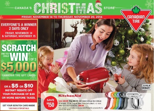 Canadian Tire Scratch & Win $5 Or $10 Off or $3000 Gift Card