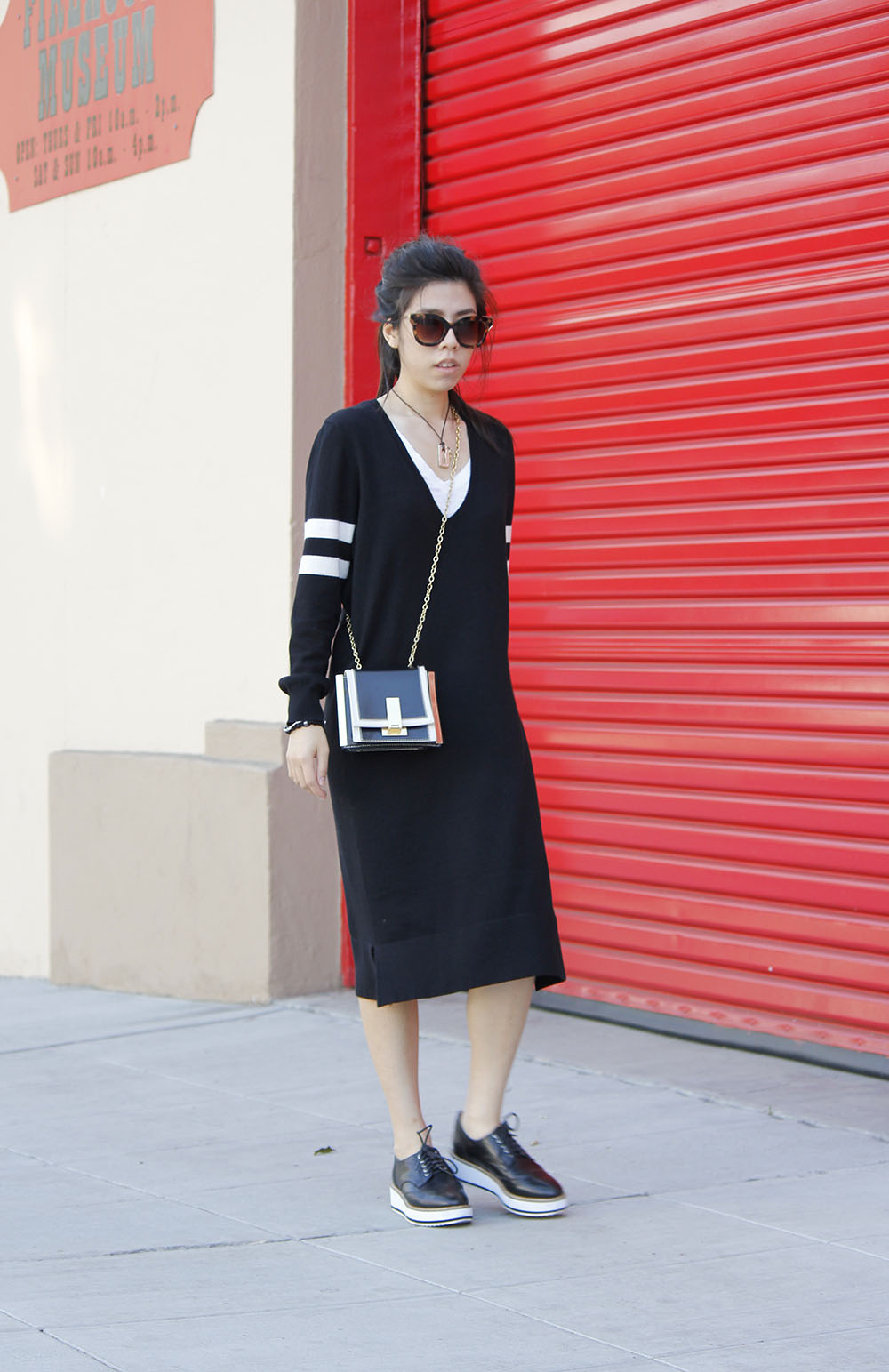 How to wear platform sneakers with a dress_Adrienne Nguyen_Invcitus