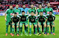 S. D. EIBAR. Temporada 2015-16.   Sergi Enrich, Escalante, Riesgo, Borja Bastón, Jota Peleteiro e Iván Ramis; David Juncá, Adrián González, Dani García, Radosevic y Lillo.  SEVILLA F. C. 1 (Fernando Llorente) S. D. EIBAR 0 - 02/03/2016 - Liga de 1ª División, jornada 27 - Sevilla, estadio Ramón Sánchez Pizjuán