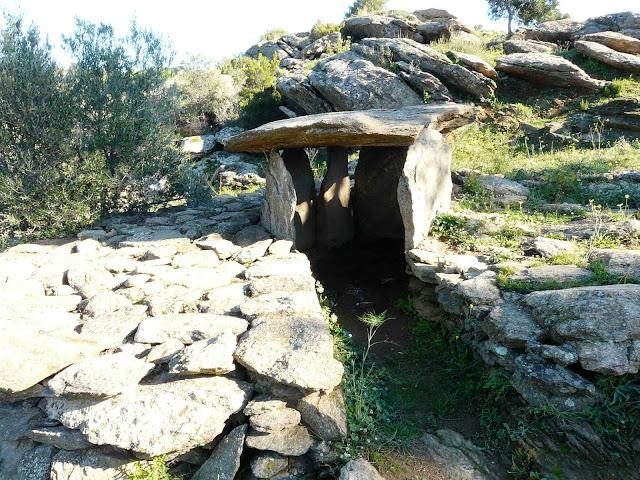 Roses dolmen path in November