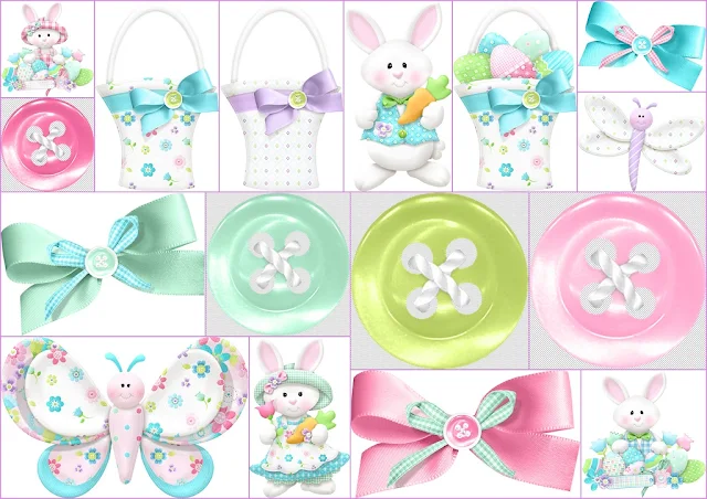 Easter Cuties Clip Art.