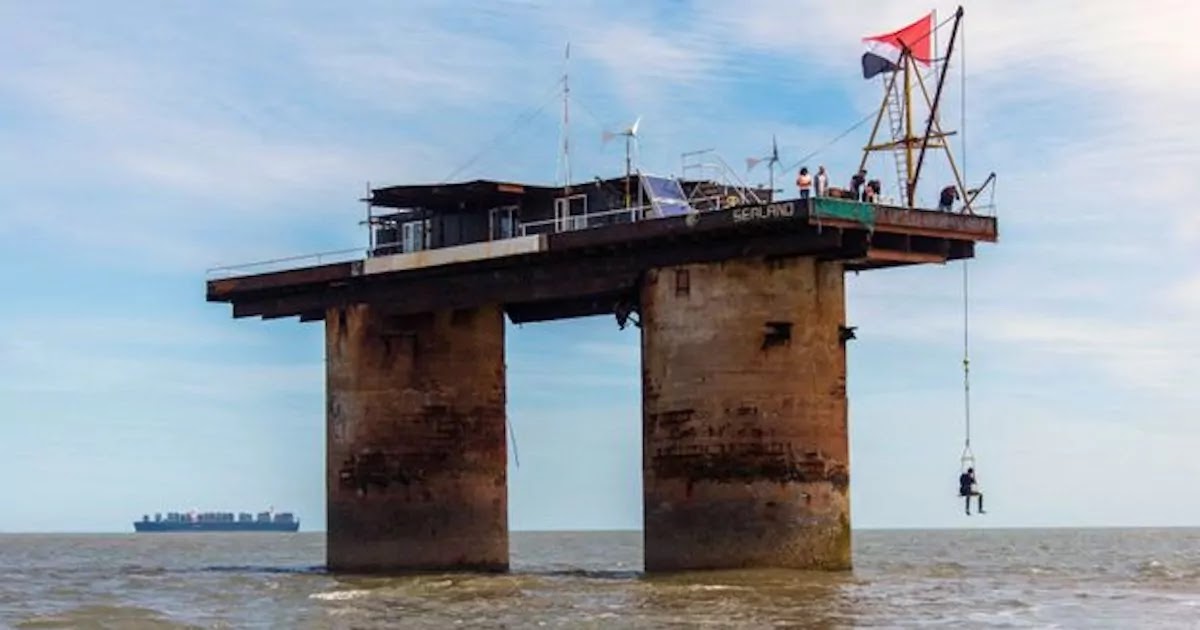 This Is The World's Smallest 'Nation', A Tiny Man-Made Platform Off The Coast Of The UK
