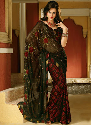 Beautiful Latest Saree Designs 2012