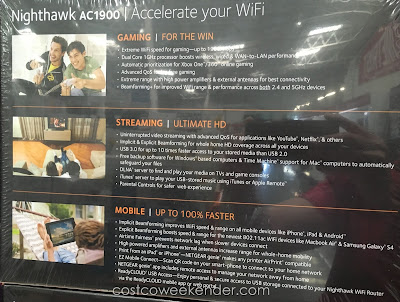 Netgear Nighthawk AC1900 Smart WiFi Router (model R6900): great for streaming Netflix movies, gaming, email, etc