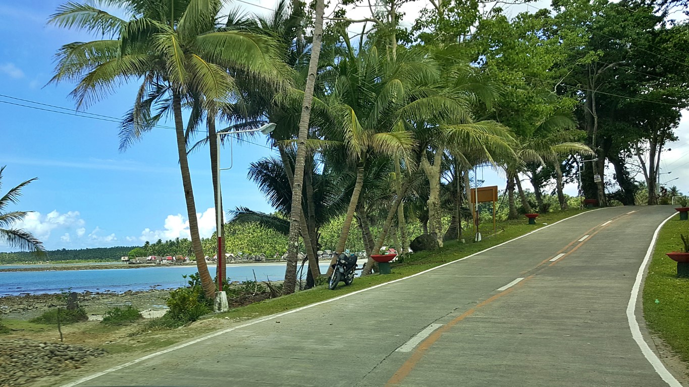 panoramic pacific view from the highway at Arteche, Eastern Samar