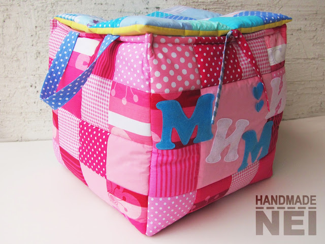 Handmade Nel: Кош за играчки от плат "Мими"