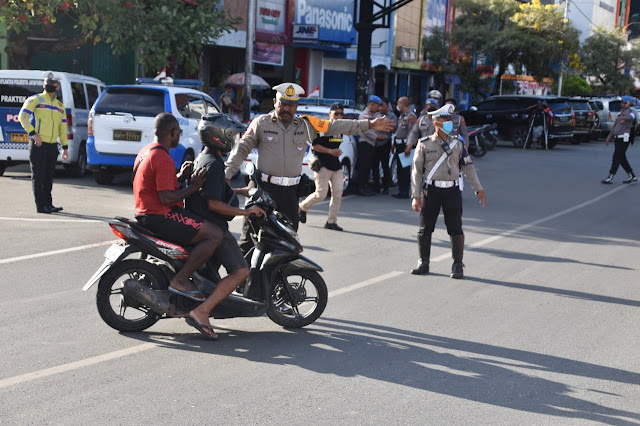 Polisi Jayapura Kota Jaring 27 Pelanggaran di Ops Zebra Cartenz 2022