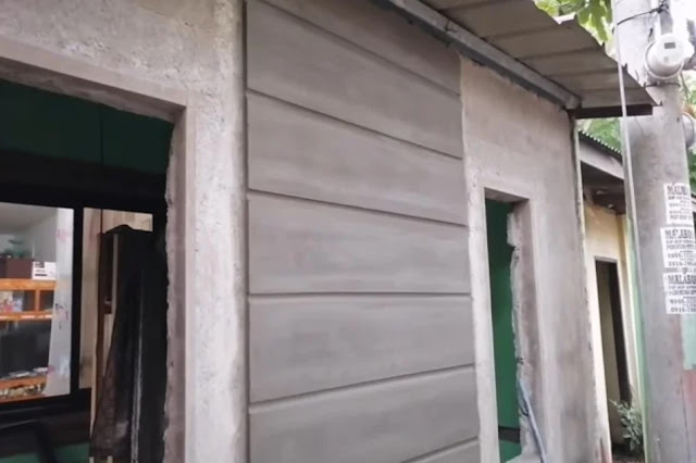 plastering motifs for the front wall of the house