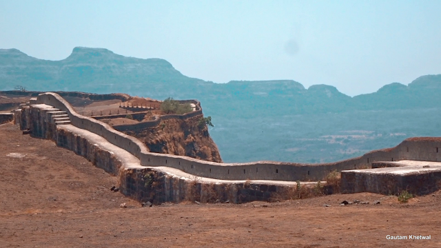 Korigad Fort Walls, Lonavala, Maharashtra