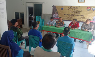 Jumat Curhat Kapolsek Sayung di Desa Sriwulan