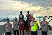 Kapolres Simalungun Bersama Unit Satwa Dit Samapta Polda Sumut Patroli Berkuda Di Parapat