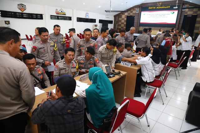 Polres Magetan Gelar Rikkes Personel Pam TPS Pilkada Serentak 2024