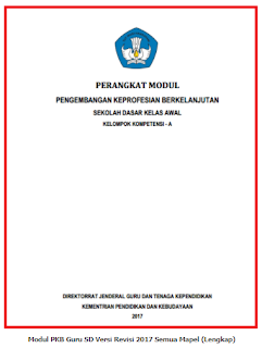[VERSI REVISI] Download Modul PKB Guru SD dan SMP Tahun 2017 (Lengkap Semua Mapel)
