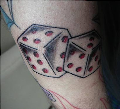 dice tattoo are becoming cool tattoo designsmany guys and girls like dice 