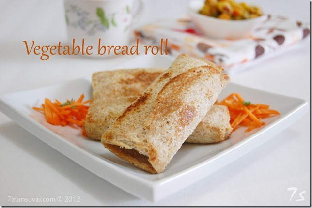 Vegetable bread roll
