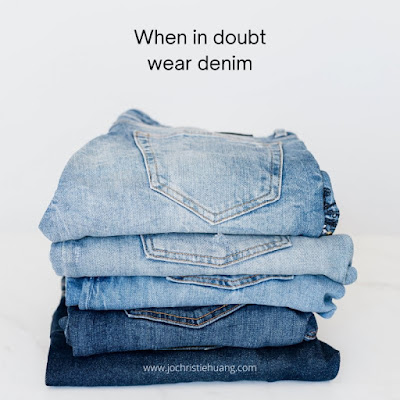 When in doubt wear denim