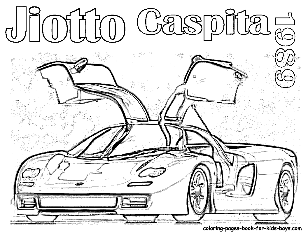 Sports Car Coloring Pages For Kids