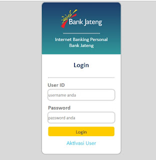  Layanan perbankan internet banking dikala ini semakin di gemari oleh nasabah Cara Daftar Dan Aktivasi Internet Banking Bank Jateng | Internet Banking