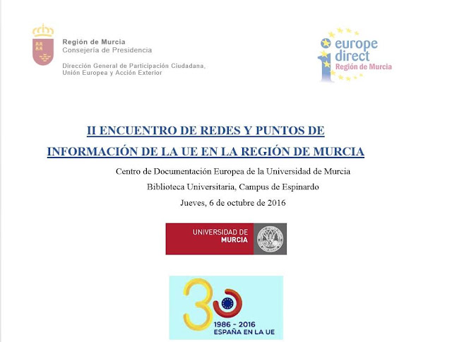 "II Encuentro de redes y puntos de información de la UE en la Región de Murcia".